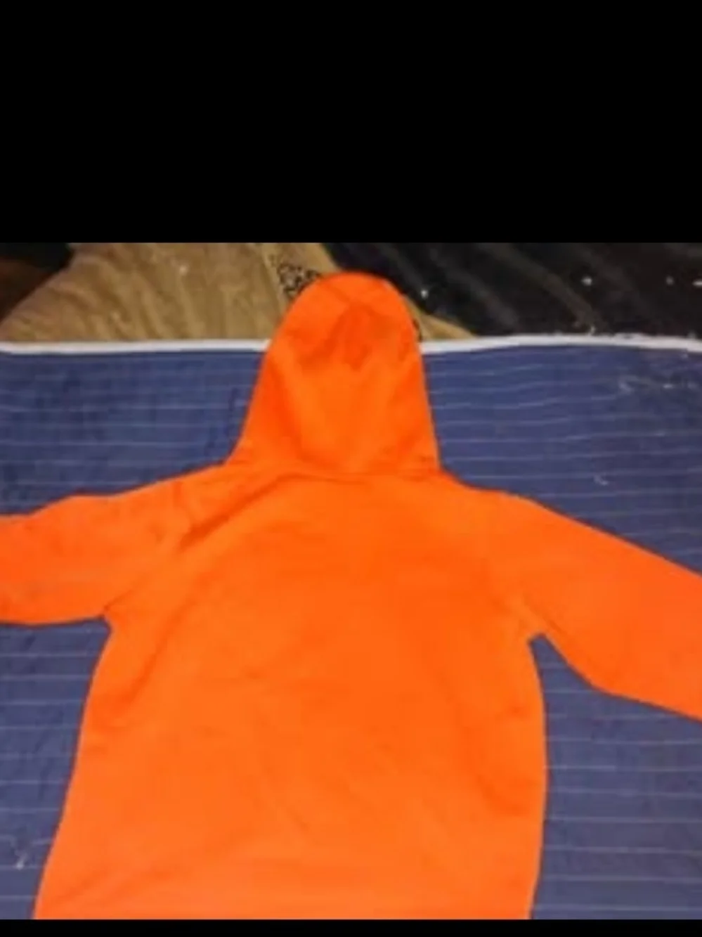 Under Armour Orange Kids Hooded Pullover with Gray Logo
